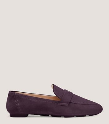 Stuart Weitzman,Jet Loafer,Loafer,Sport suede,Aubergine Purple