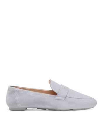 Stuart Weitzman,Jet Loafer,Loafer,Sport suede,Denim,Front View