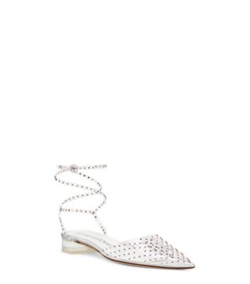 Stuart weitzman best sale lace up flats