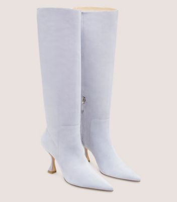 Stuart Weitzman,BOTTE À TIGE MOLLE XCURVE 85,Boot,Suède,Nuage