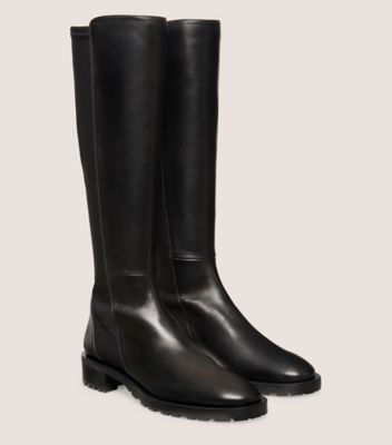 Leather knee outlet boots