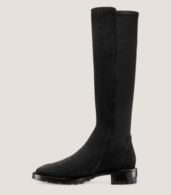 Stuart Weitzman,BOTTE AU GENOU LUG 5050,Boot,Suède,Noir