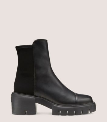 Stuart Weitzman,BOTTINE SOHO 5050,Bootie,Cuir nappa,Noir,Front View