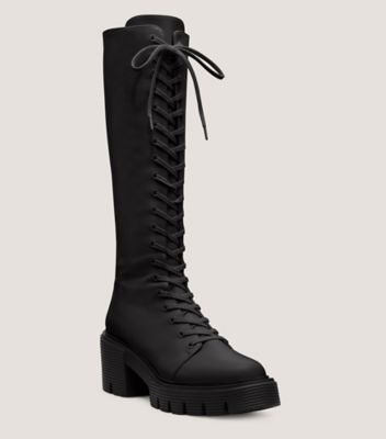 Stuart Weitzman,Soho Boot,Boot,Leather,Black,Side View