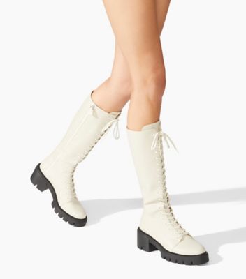 White stuart best sale weitzman boots