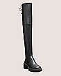 Stuart Weitzman,SOHOLAND BOOT,Boot,Stretch Nappa Leather,Black,Side View