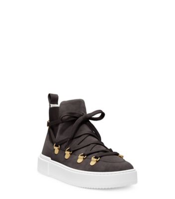 Stuart Weitzman,Ziggy Sneaker,Sneaker,Suede,Slate Gray,Side View