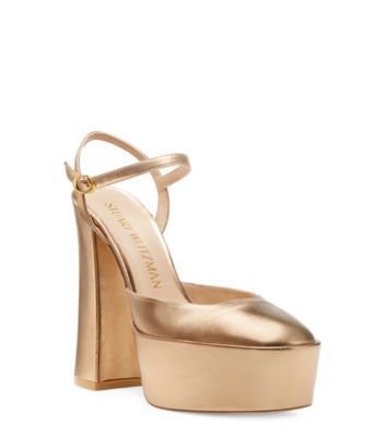 Stuart Weitzman,SKYHIGH 145 ANKLE-STRAP PLATFORM PUMP,,Side View