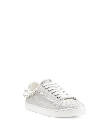 Stuart Weitzman,Goldie Sneaker,Sneaker,New Noir,Crystal,Side View