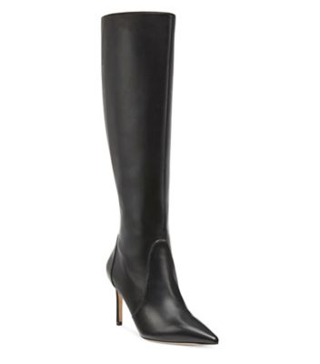 Stuart Weitzman,Botte au genou à fermeture éclair Stuart 85,Boot,Cuir nappa,Noir