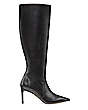 Stuart Weitzman,Stuart 85 Knee-High Zip Boot,Boot,Nappa Leather,Black,Front View