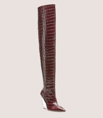 Stuart Weitzman,LUCITE 100 WEDGE BOOT,