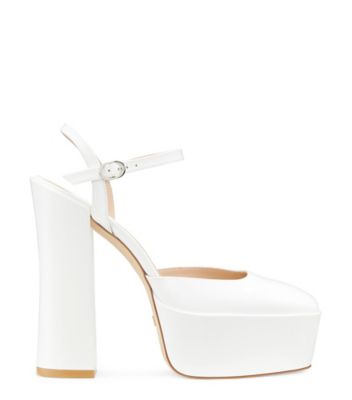 Stuart Weitzman,SKYHIGH 145 ANKLE STRAP PLATFORM PUMP,,Front View