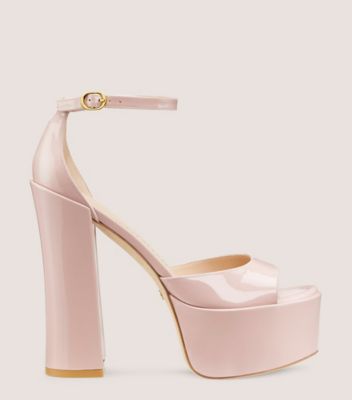 Stuart Weitzman,Skyhigh 145 Platform Sandal,Sandal,Patent leather,Ballet,Front View