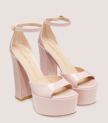 Stuart Weitzman,Sandale à plateforme Skyhigh 145,Sandal,Cuir verni,Ballet