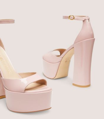 Stuart Weitzman,SKYHIGH 145 PLATFORM SANDAL,Leather,Sandals,Party,Pink,Detailed View