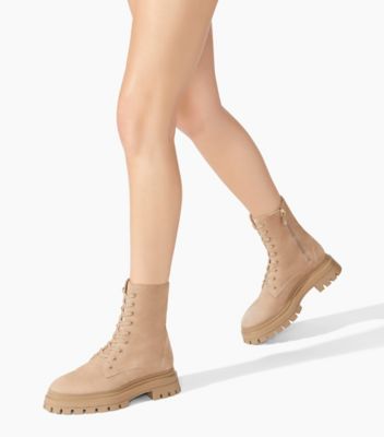 Hiker Lace Up Flat Ankle Boots