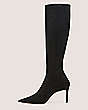 Stuart Weitzman,STUART 85 TO-THE-KNEE BOOT,Boot,Stretch suede,Black