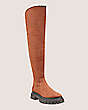 Stuart Weitzman,Bedford Over-The-Knee Boot,Boot,Hydro sport suede & shearling,Cappuccino/Cream,Side View