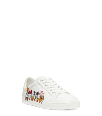 Stuart Weitzman,Espadrille Livvy Disney X SW,Sneaker,Cuir action imprimé,Blanc multi,Side View