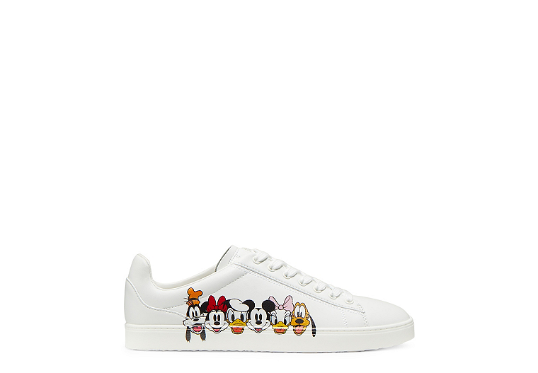 Stuart Weitzman,Disney X SW Livvy  Sneaker,Sneaker,Printed action leather,White Multi,Front View