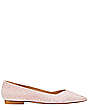 Stuart Weitzman,Anny Shine Flat,Flat,Suede & crystal,Ballet & Clear,Front View