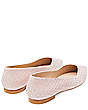 Stuart Weitzman,Anny Shine Flat,Flat,Suede & crystal,Ballet & Clear,Back View