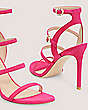 Stuart Weitzman,Dazzle Gladiator 100 Sandal,Sandal,Suede,Peonia Hot Pink