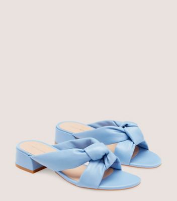 Stuart Weitzman,Vacay 35 Block Slide,Sandal,Nappa Leather,,Angle View