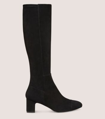 Stuart Weitzman,MILLA 60 KNEE-HIGH BOOT,Leather,Suede,Rubber,Boots,Day Party,Black