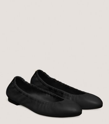 Stuart Weitzman,Flat,Cuir nappa,Noir