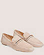 Stuart Weitzman,Crystal Deco Jet Loafer,Loafer,Sport Suede,Cipria,Angle View
