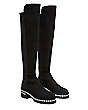 Stuart Weitzman,5050 Soho Pearl Boot,Boot,Suede,Black,Angle View
