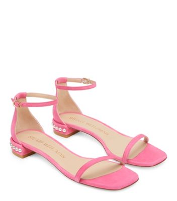 Nudistcurve Pearl Flat Sandal, Hot Pink, Product