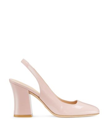 Pink block heel on sale slingbacks