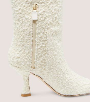 Stuart Weitzman,Botte à tige molle Xcurve 85,Boot,Boucle,Crème