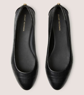 Croc black cheap flats