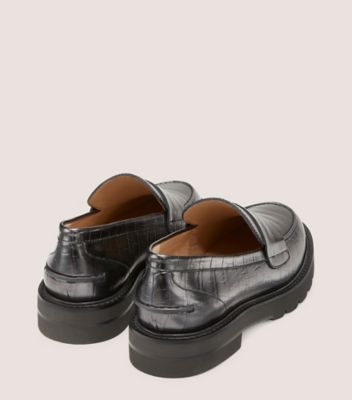 Stuart weitzman best sale silver loafers