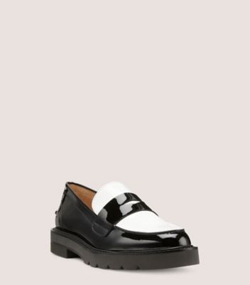 Stuart Weitzman,PARKER LIFT LOAFER,Rubber,Flats,Loafer,Penny Loafer,Casual,,Side View