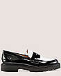 Stuart Weitzman,Parker Lift Loafer,Loafer,Patent leather,Black & White