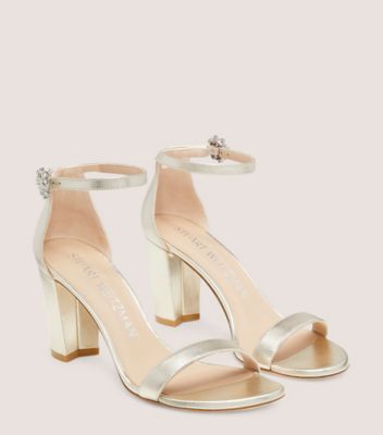 Stuart weitzman nearly nude on sale gold