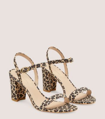 Stuart Weitzman,DANCER 75 BLOCK SANDAL,Leather,Suede,Rubber,Sandals,Day Party,Beige
