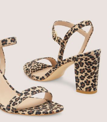 Stuart Weitzman,DANCER 75 BLOCK SANDAL,Leather,Suede,Rubber,Sandals,Day Party,Beige