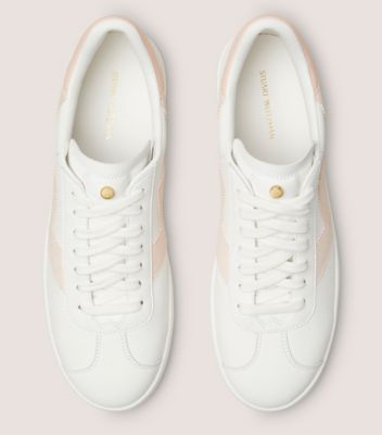 Stuart Weitzman,DARYL SNEAKER,White,Top View