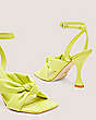 Stuart Weitzman,Playa Ankle-Strap 100 Knot Sandal,Sandal,Lacquered Nappa Leather,Pistachio,Detailed View