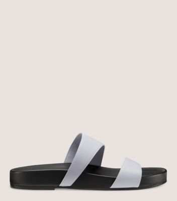 Stuart Weitzman,MIAMI SPORT SLIDE,Nappa Leather,Slides,Casual,Gray