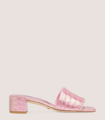 Stuart Weitzman,CAYMAN 35 BLOCK SLIDE,,Front View