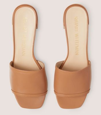 Stuart Weitzman,CAYMAN 35 BLOCK SLIDE,Nappa Leather,Slides,Day Party,,Detailed View