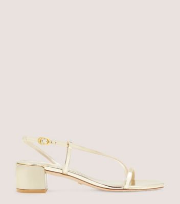 Stuart Weitzman,Sandale Soiree 35,Sandal,Specchio,Or platino