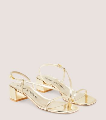 Stuart Weitzman,Sandale Soiree 35,Sandal,Specchio,Or platino